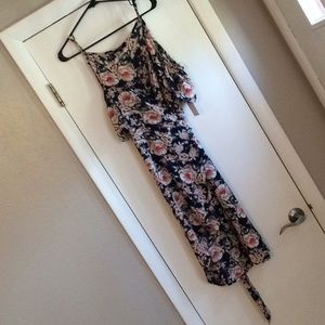 BRAND NEW navy floral wrap dress